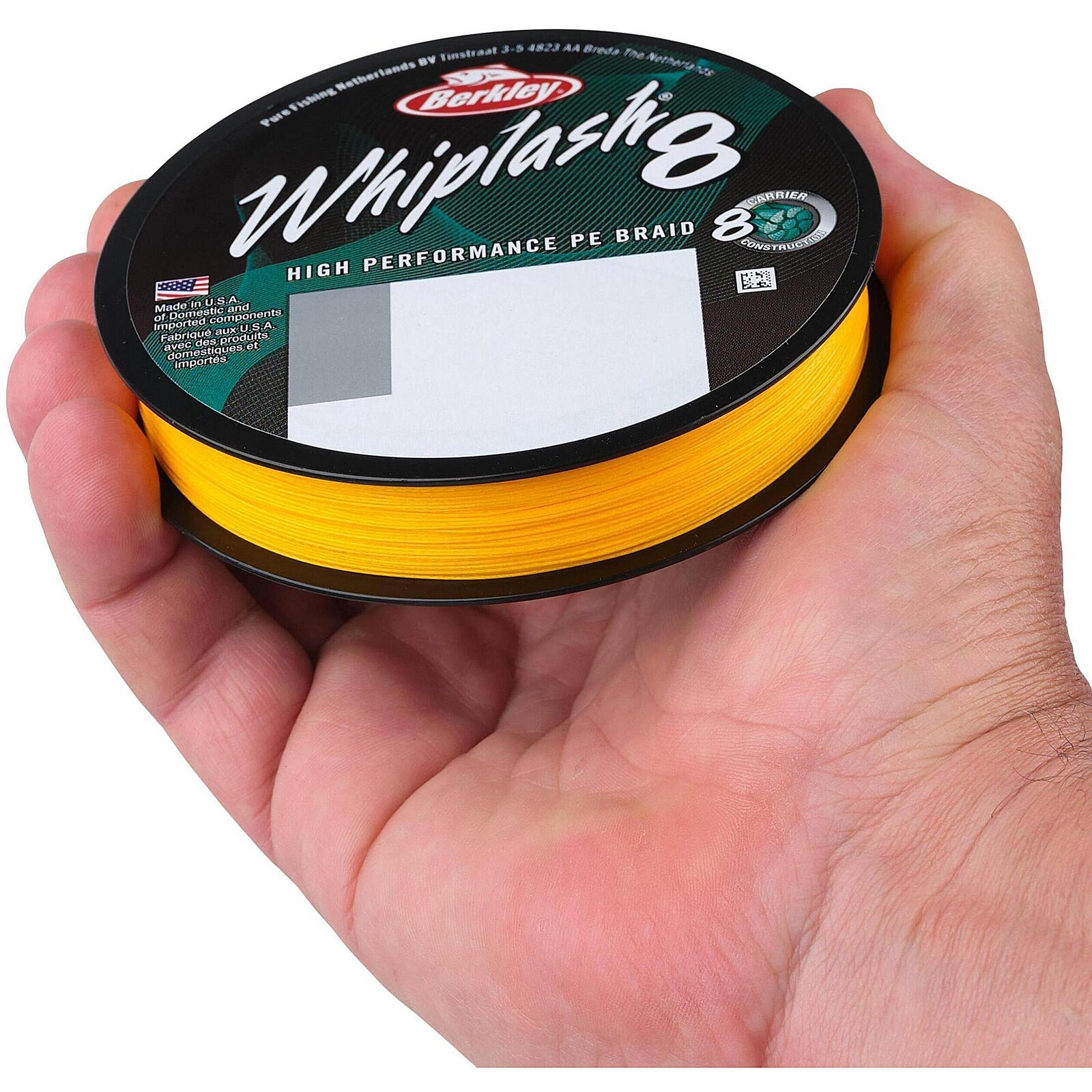 Berkley Whiplash Yellow 8 | Tackleshop.nl
