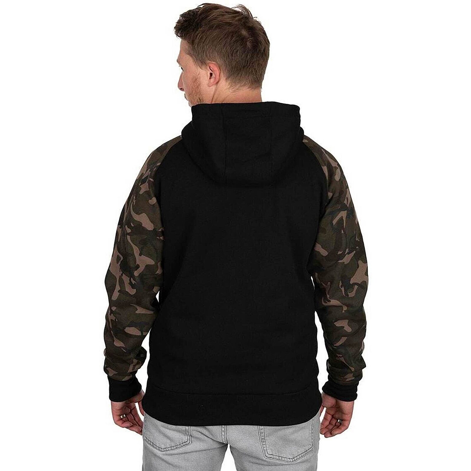 Fox Black Camo Raglan Hoodie | Tackleshop.nl
