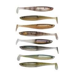 Berkley Cullshad Slim 7.5cm 8pcs Mixpack Clear W - Leverbaar