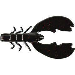 Berkley Powerbait Chigger Craw 10cm Black Red Fleck - Op voorraad