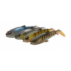 Savage Gear Craft Cannibal Paddletail 4pcs Clam Packs 12.5cm 20gr Clear Water Mix 4pcs - Op voorraad