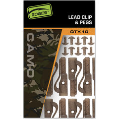 Fox Edges Camo Lead Clip + Pegs