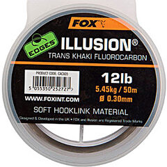 Fox Edges Illusion Soft Hooklink Trans Khaki