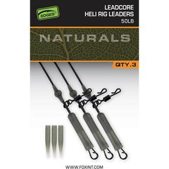 Fox Naturals Leadcore Heli Rig Leaders