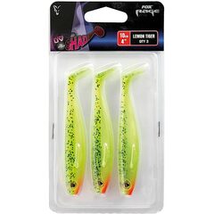 Fox Rage Pro Shad 10cm Lemontiger UV 3st - Op voorraad