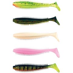 Fox Rage Spikey Shad Mixed Colours UV 9cm 5st - Op voorraad