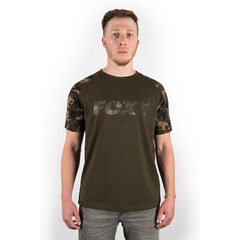 Fox Raglan Khaki - Camo Sleeve T-Shirt