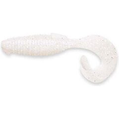Keitech Flapper Grub 10cm Silver Glow Pearl (024) - Op voorraad