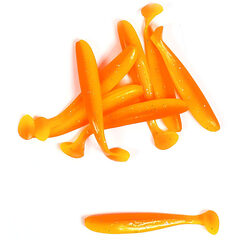 Onyx Curly T-Tail Shad 7cm Orange - Op voorraad