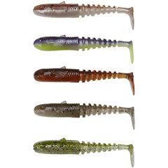 Savage Gear Gobster Shad 11.5cm 16gr Clear Water Mix 5pcs - Op voorraad