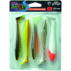 Fox Rage Spikey Shad Uv Mixed Colours Packs 9cm 5pcs - Op voorraad