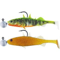 Westin Stanley the Stickleback RNR 7.5cm 4g+7g #4/0 Dark Water Mix 2st - Leverbaar