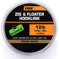 Fox Zig and Floater Hooklink Trans Khaki