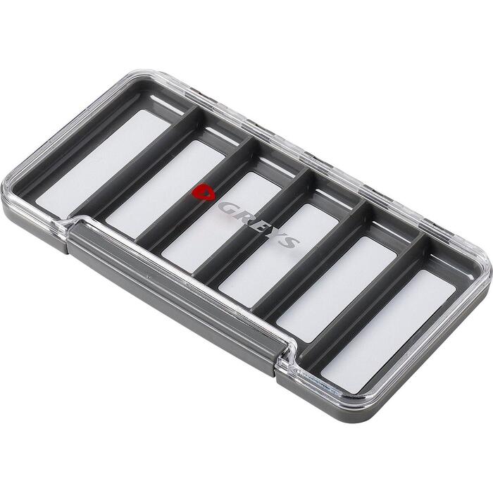 Greys Slim Waterproof Fly Box 6 Compartments