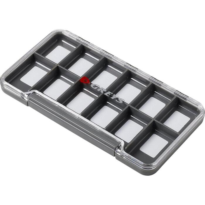 Greys Slim Waterproof Fly Box 12 Compartments