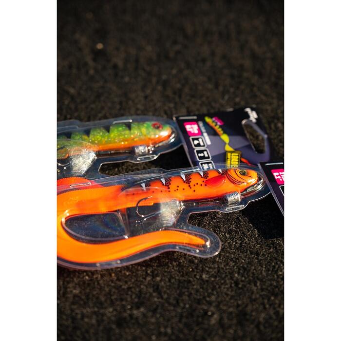 Fox Rage Slick Eel Loaded 21cm 25gr Size 2 - UV Hot Olive