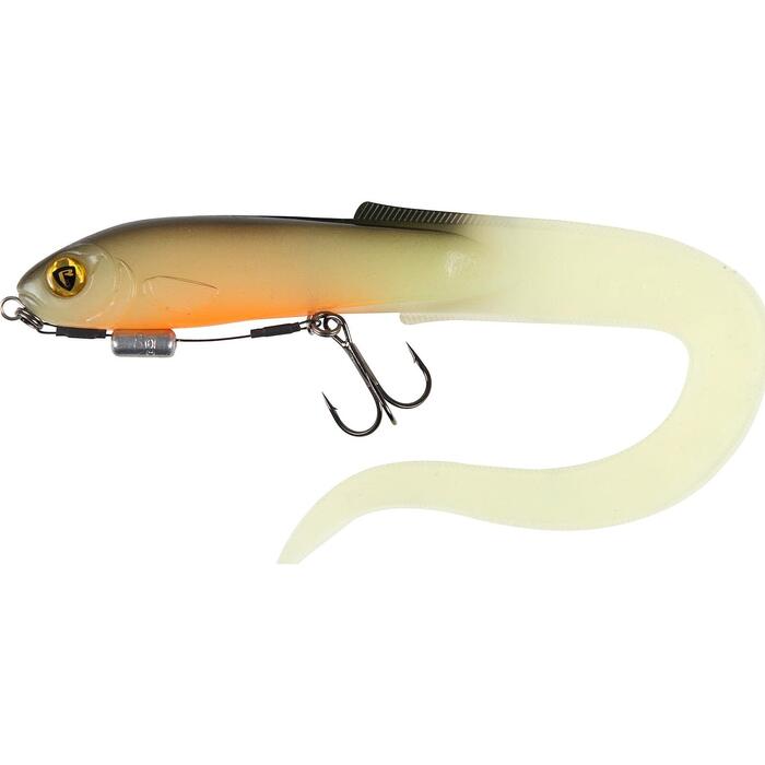 Fox Rage Slick Eel Loaded 21cm 25gr Size 2 - UV Hot Olive