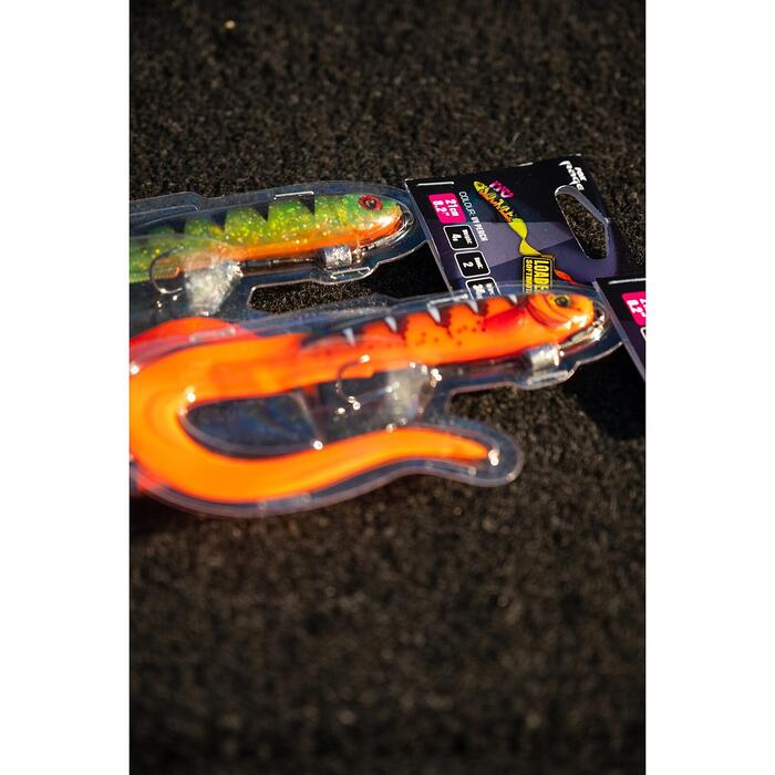 Fox Rage Slick Eel Loaded 21cm 25gr Size 2 - UV Hot Olive