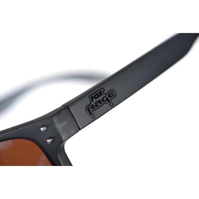 Fox Rage Transparent Black Brown Lens Mirror Blue Eyewear
