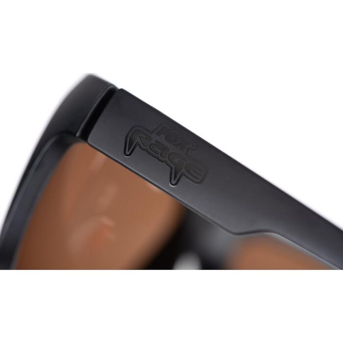 Fox Rage Matt Black Wrap Brown Lens Eyewear