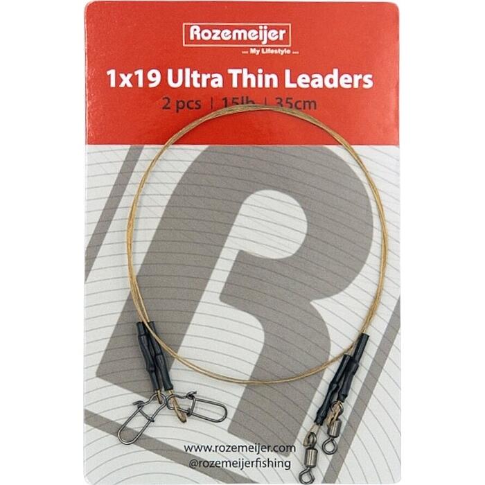 Rozemeijer 1x19 Ultra Thin Leaders 35cm 15lb