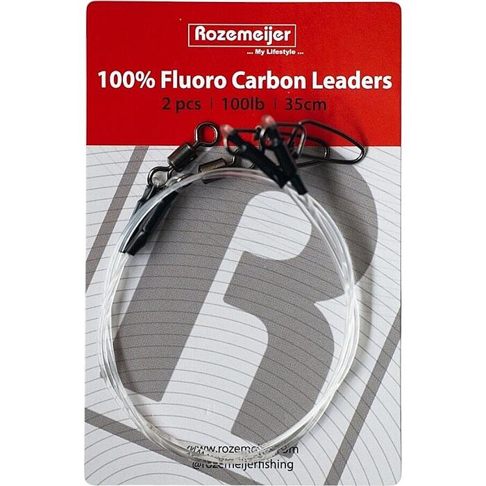 Rozemeijer 100% Fluoro Carbon Leaders 35cm 100lb