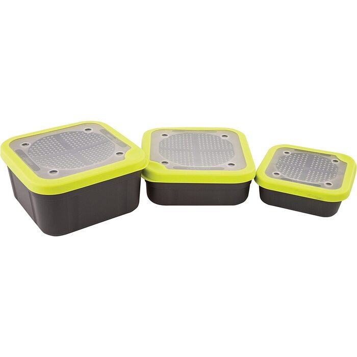 Matrix Bait Boxes Grey-Lime Perforated 0.62l
