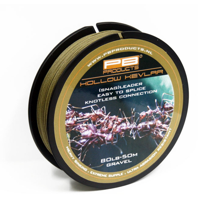 PB Products Hollow Kevlar 80lb Gravel 50m