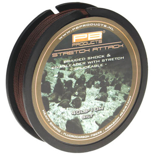 PB Products Stretch Attack Shockleader 40lb Silt 10m