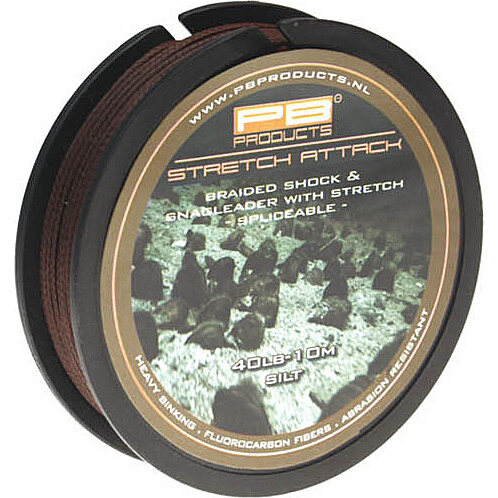 PB Products Stretch Attack Shockleader 40lb Silt 10m