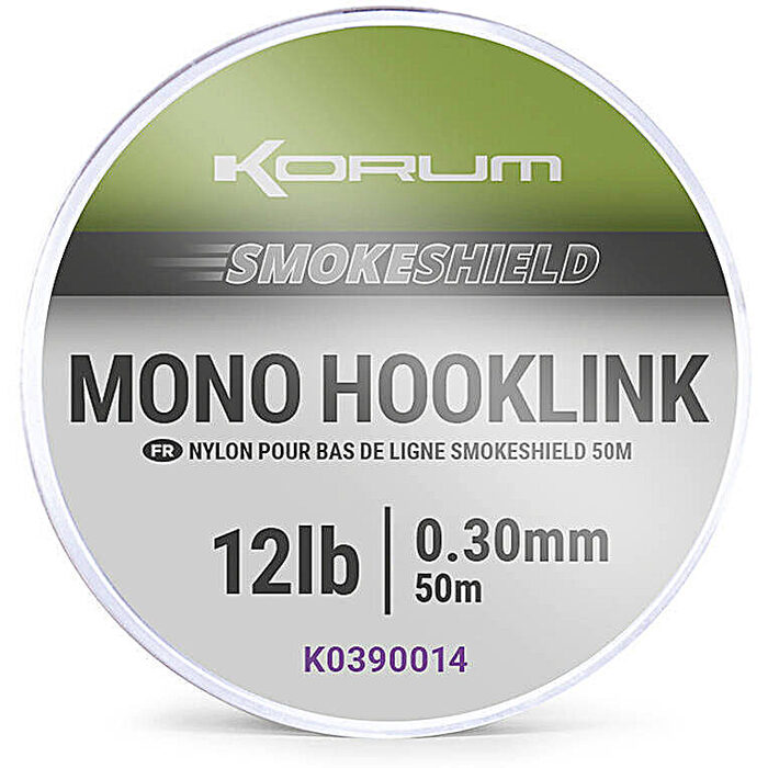 Korum Smokeshield Mono Hooklink 0.30mm