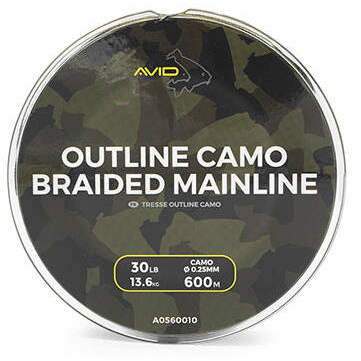 Avid Outline Camo Braided Mainline 30LB 600m
