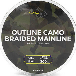 Avid Outline Camo Braided Mainline 30LB 300m