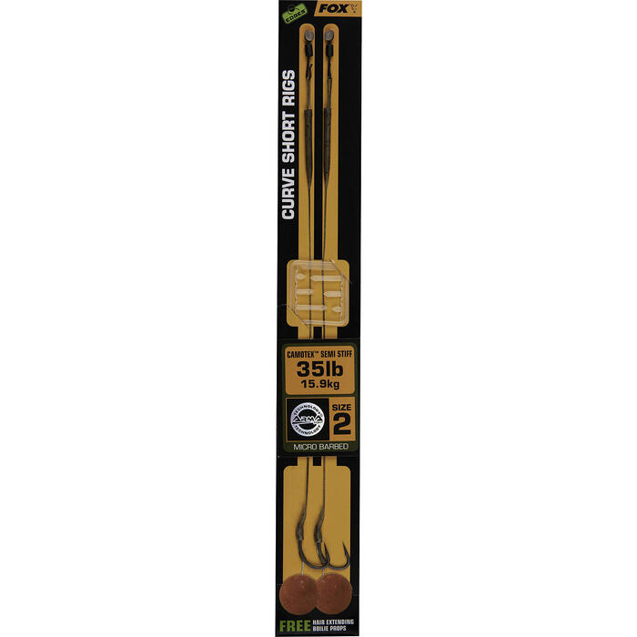 Fox Edges Camotex Semi Stiff Curve Short 35lb Size 2