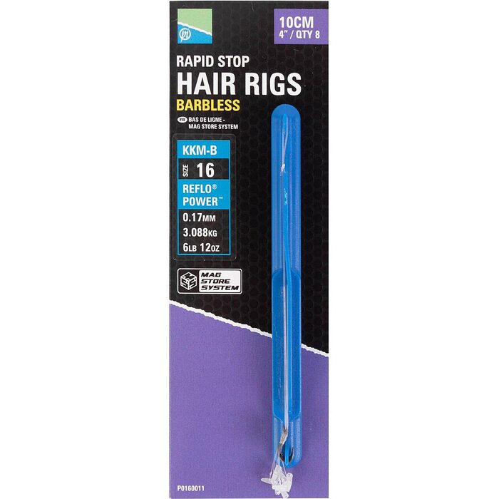 Preston KKM-B Mag Store Rapid Stop Hair Rigs 10cm H16