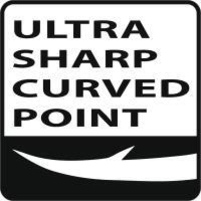 #4/0 Black Cat Curved Point Treble Hook DG #4/0