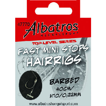 Albatros Fast Mini Stops Hair Rig H10 0.22mm 40cm
