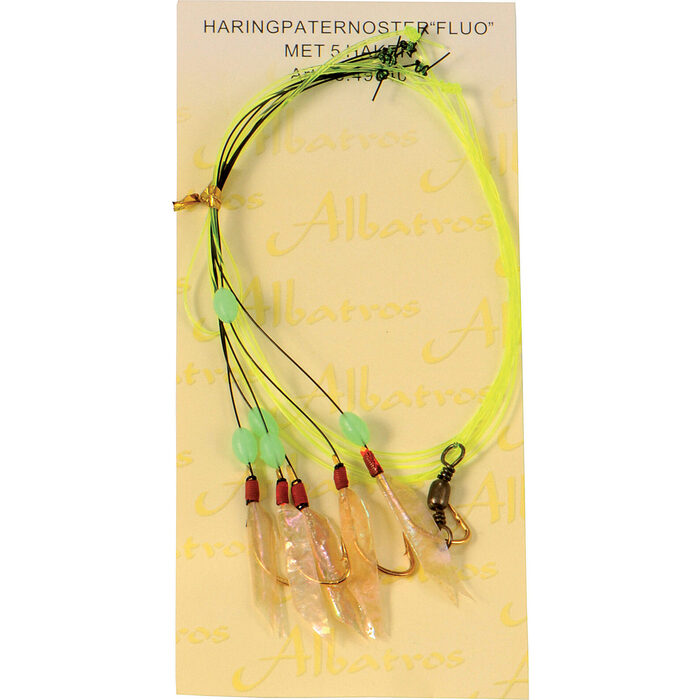 Albatros Haringpaternoster 5-haaks Fluo