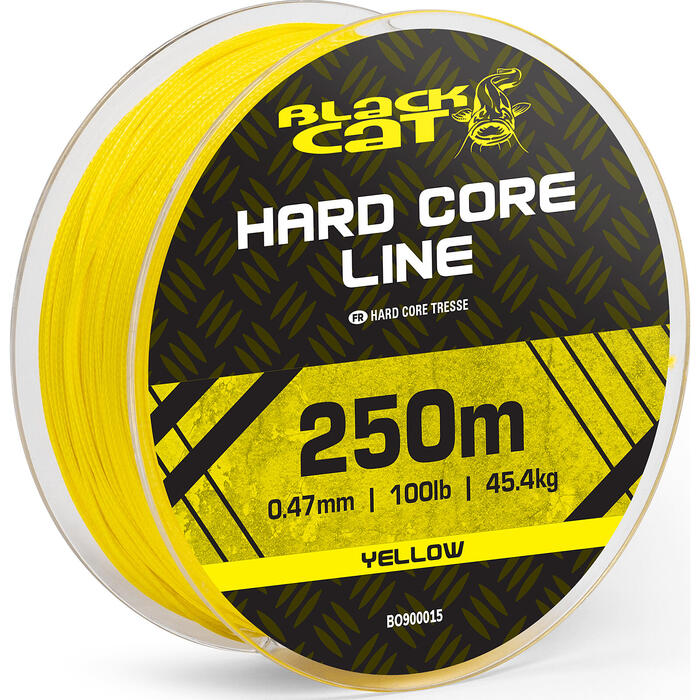 Black Cat Hard Core Line Yellow 45.4kg 0.47mm 250m