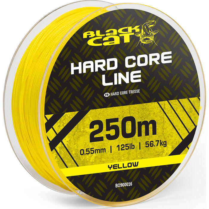 Black Cat Hard Core Line Yellow 56.7kg 0.55mm 250m