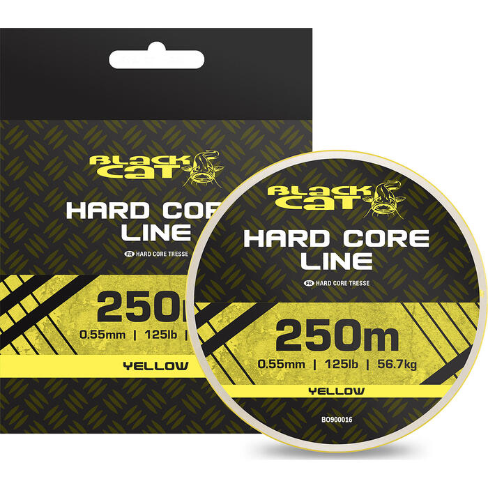 Black Cat Hard Core Line Yellow 56.7kg 0.55mm 250m