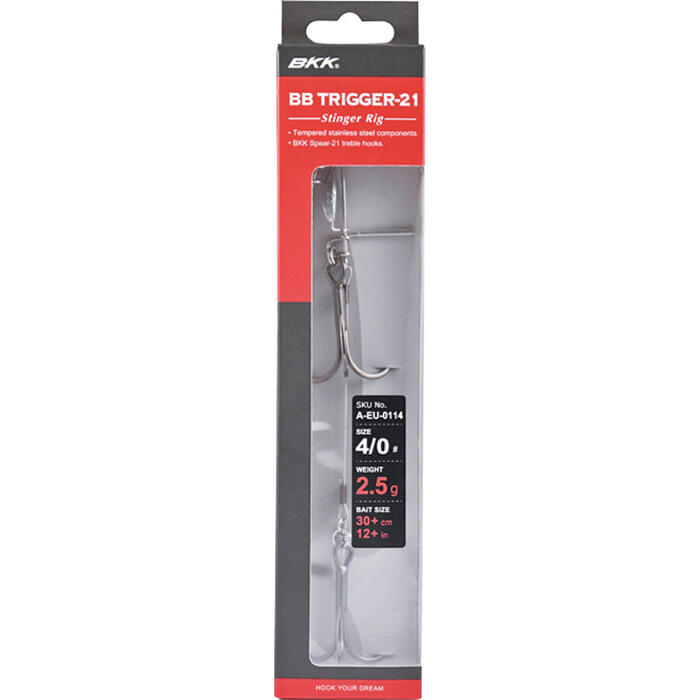 BKK BB Trigger 21 SS Stinger Rig #3/0 2.5gr
