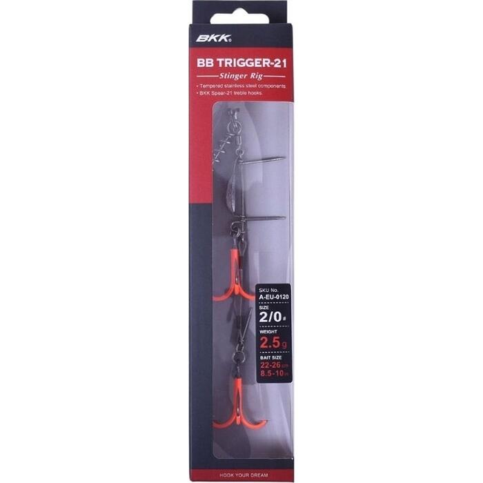 BKK BB Trigger 21 UVO Stinger Rig #2/0 2.5gr