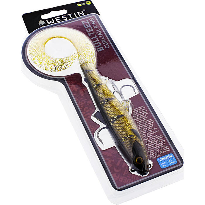 Westin BullTeez Curltail R'N R 21cm 73gr Tiger Perch