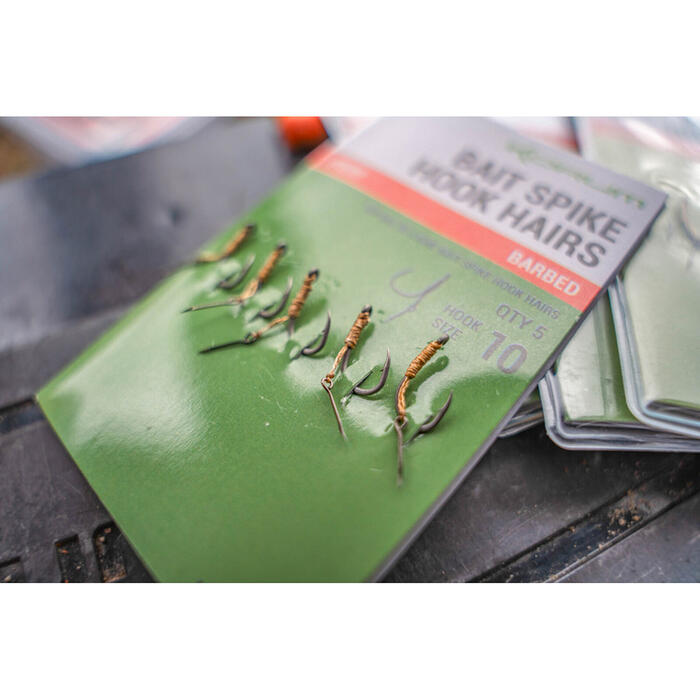 Korum Bait Spike Hook Hairs Barbed #8