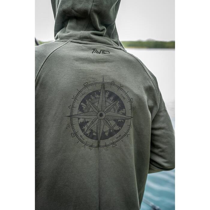 Avid Bearing Zip Hoodie Green XL