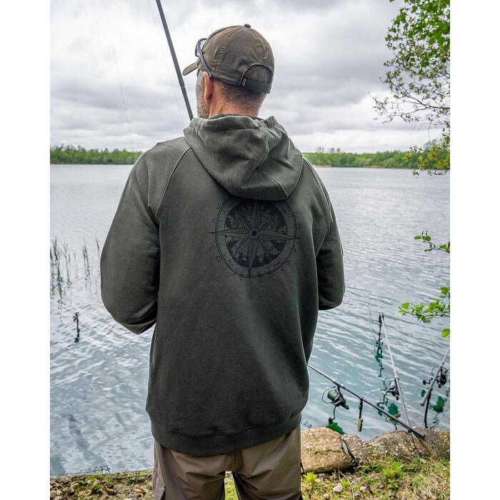 Avid Bearing Zip Hoodie Green XL