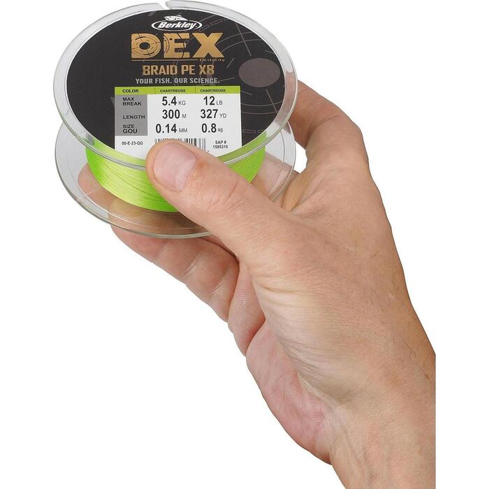 Berkley DEX Braid x8 Chartreuse 300m 0.08mm