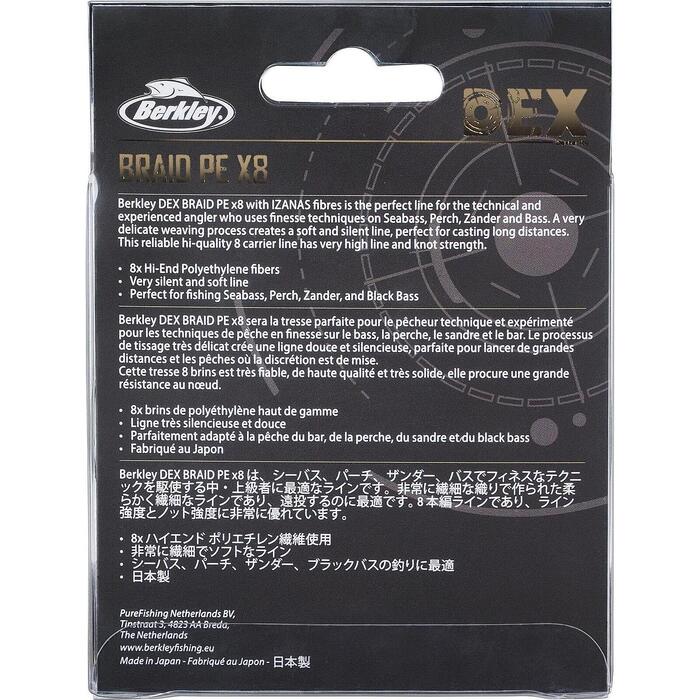 Berkley DEX Braid x8 Chartreuse 300m 0.08mm