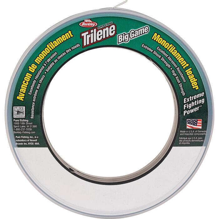Berkley Big Game Mono Leader Clear 50m 0.89mm 80lb